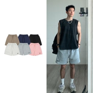 黑子舞想宽松运动短裤 夏 男女休闲x百搭280克针织健身跑步篮球短裤