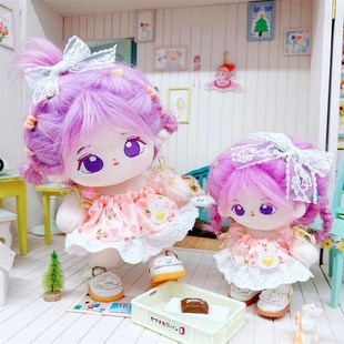 棉花娃娃20cm厘米10cm娃衣15厘米H樱奈兔兔连衣裙玩偶衣服替换衣