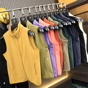 男J士户外休闲抓绒衫 11色齐发 冬季 聚热摇粒绒 坎肩马甲 情侣装