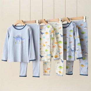 儿童纯B棉内衣套装 A类 男童秋衣秋裤 打底衫 87492 打底裤 170大童