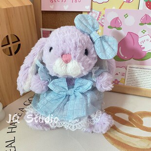 20cm娃c衣15cm甜美小兔小裙子毛绒玩偶公仔娃娃可爱毛衣服新款 现