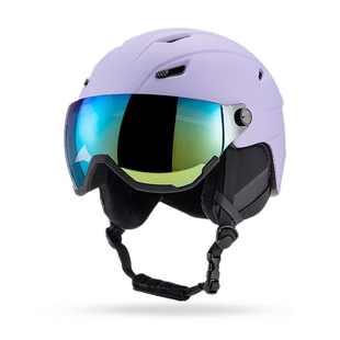 滑雪安全帽男女成人儿童眼镜一体式单双板滑雪帽专业装备滑雪盔帽