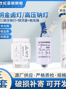 亚明金卤灯/高压钠灯三件套70W100W150W250W400W1000W路灯套件