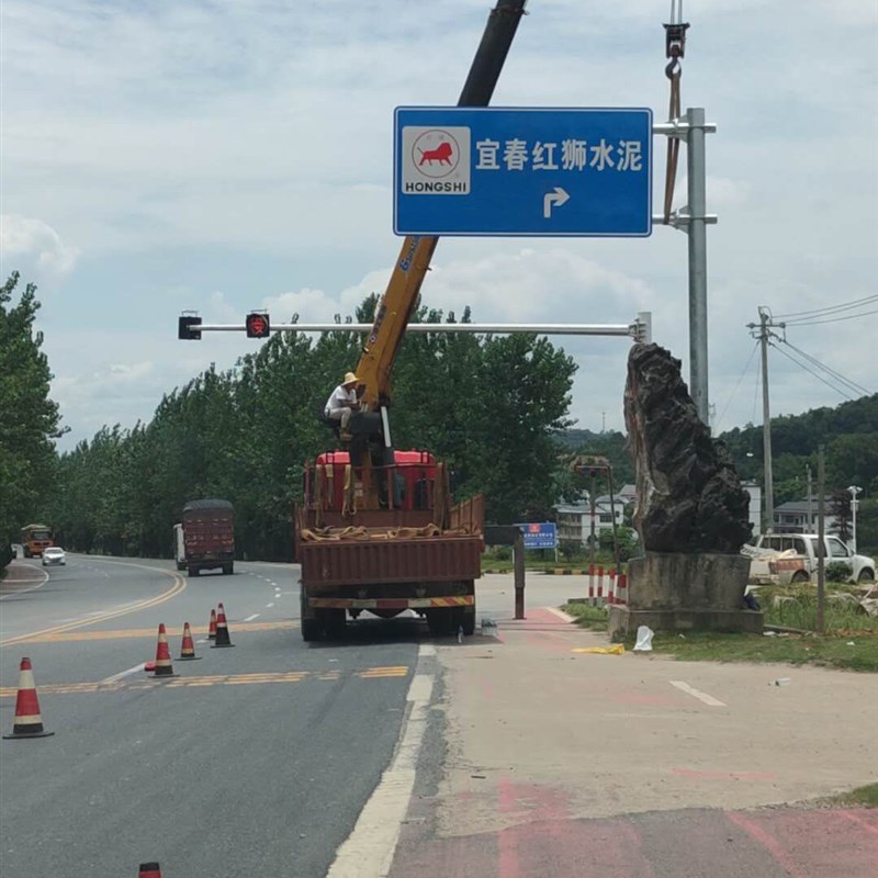 交通标志 交通标志杆杆单悬臂交通标志杆单悬臂型立杆