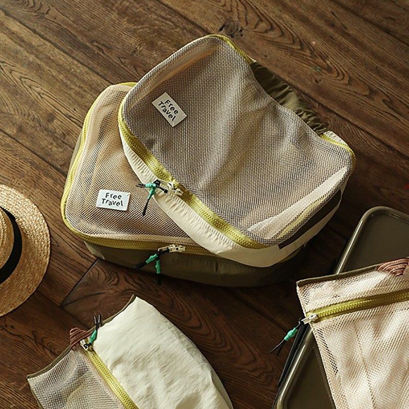 多巴胺系列旅行收纳袋行李箱内衣内裤鞋子分装出差便携网纱整理包,收纳整理,旅行收纳套装,淘宝优惠券,粉丝福利购,淘宝优惠卷