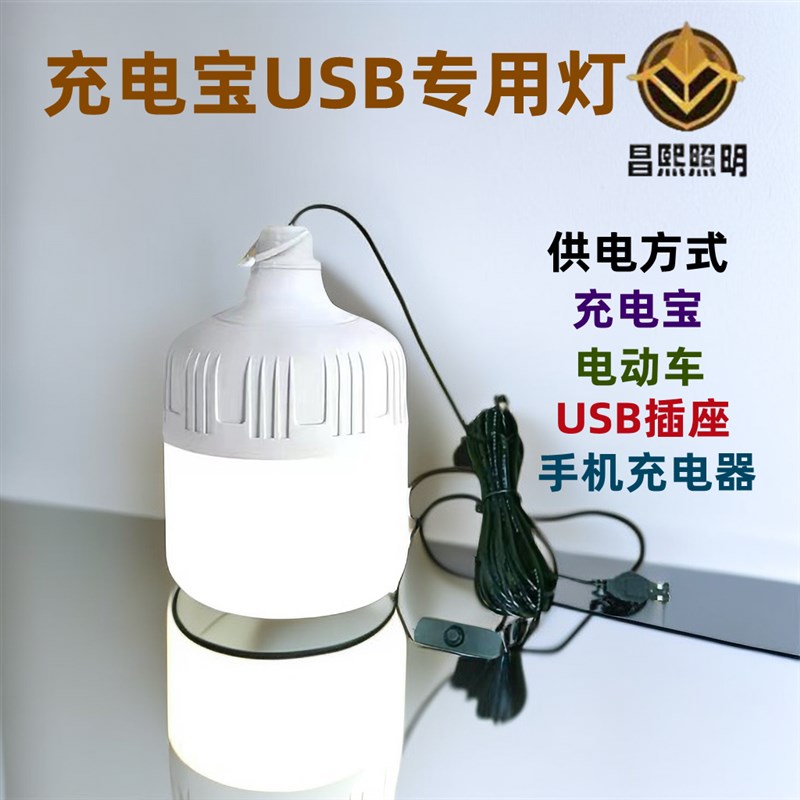 5v USB插口led应急灯泡摆地摊 户外照明灯泡超亮LED节能灯停电宝