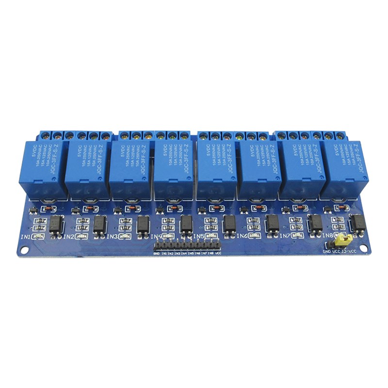 8路/继电器/模块/控制板/带光耦/指示灯/PLC/5/12/24/V/伏