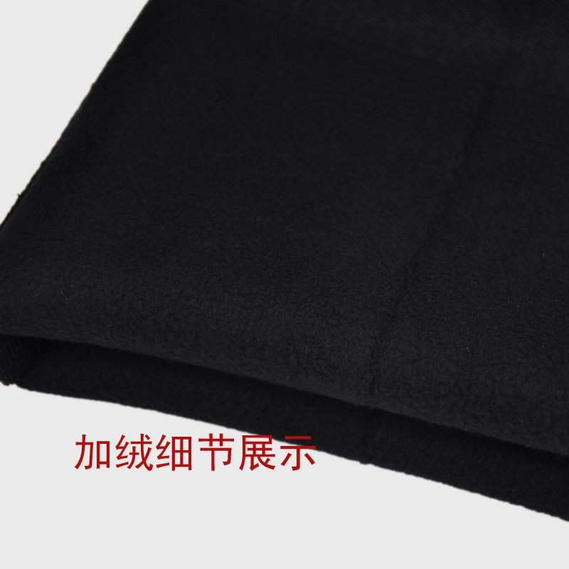 加绒加厚中老年西裤男宽松秋冬季厚款爸爸西装裤高腰深档加肥加大