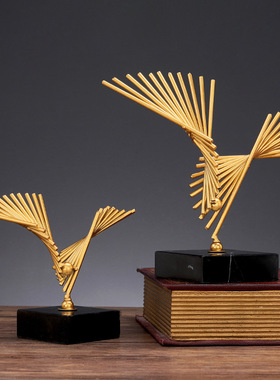 北欧轻奢抽象艺术品摆件家居客厅酒柜店玄关装饰工艺礼品公室桌面