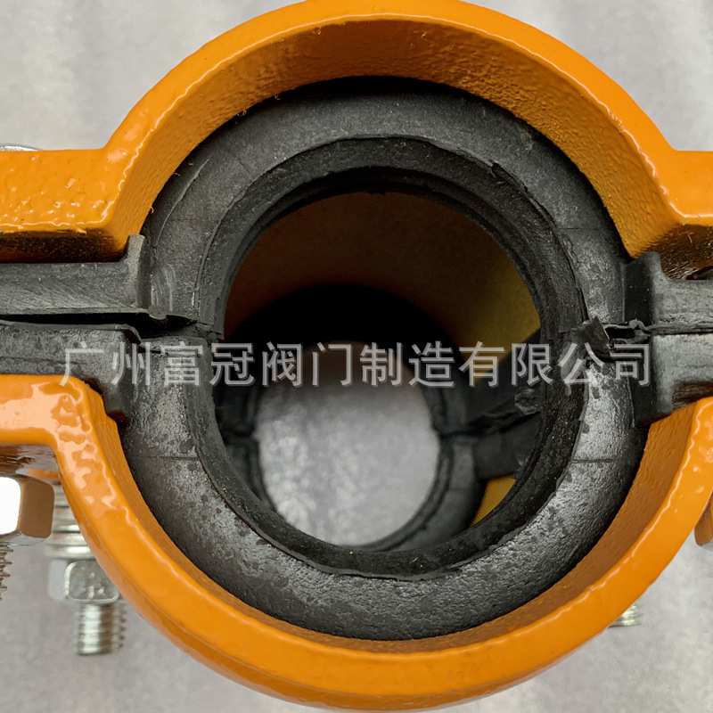 QT450球墨铸铁哈夫节 镀锌管补漏器 哈夫节抢修堵漏器 开边快接