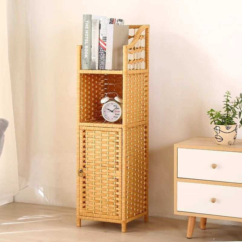 床头柜多层藤编收纳柜储物柜客厅卧室边角柜转角镂空置物架书架柜,电子元器件市场,其它元器件,淘宝优惠券,粉丝福利购,淘宝优惠卷