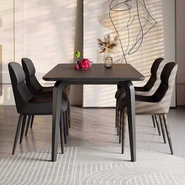 意式极简纯黑岩板餐桌椅组合经典黑色岛台广场桌高级设计桌面12mm,电子元器件市场,其它元器件,淘宝优惠券,粉丝福利购,淘宝优惠卷