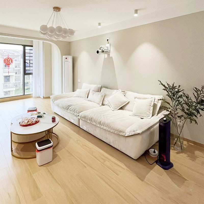 意式极简宽大坐深布艺直排帆船沙发 客厅三人位防猫抓科技布沙发