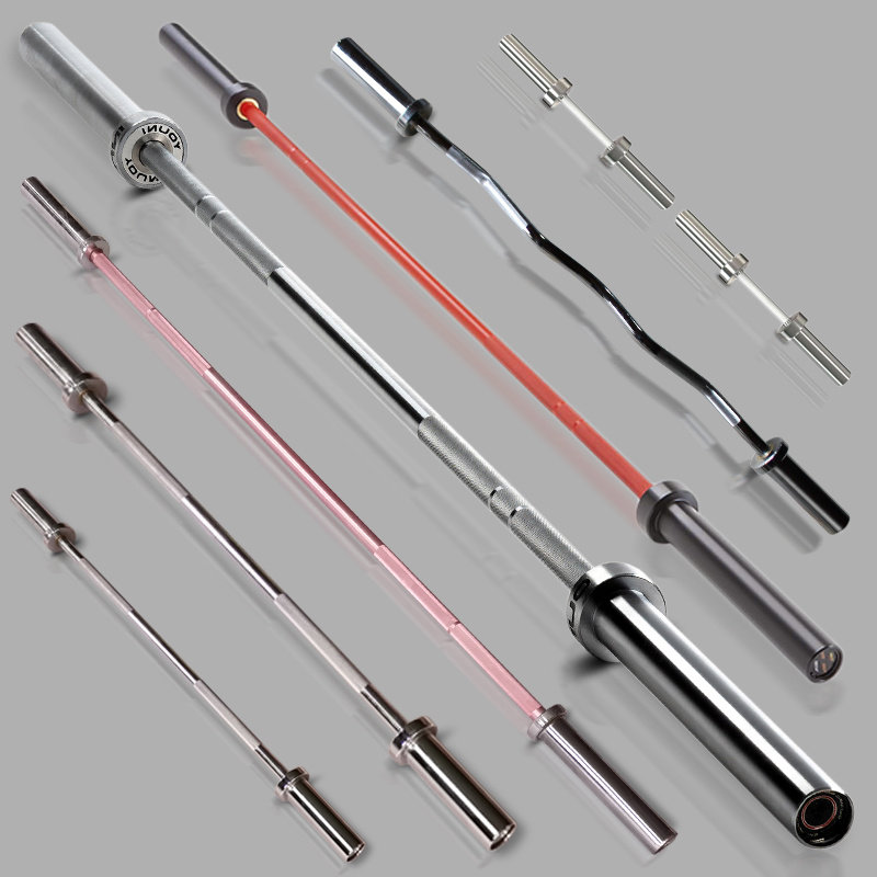 杠铃杆奥杆22米卧推12米短直杆举H重哑铃片家用健身器材弯举曲