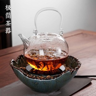围炉烤茶煮茶器茶炉冬天银 86m0b古舍电陶炉小型家用玻璃室内中式