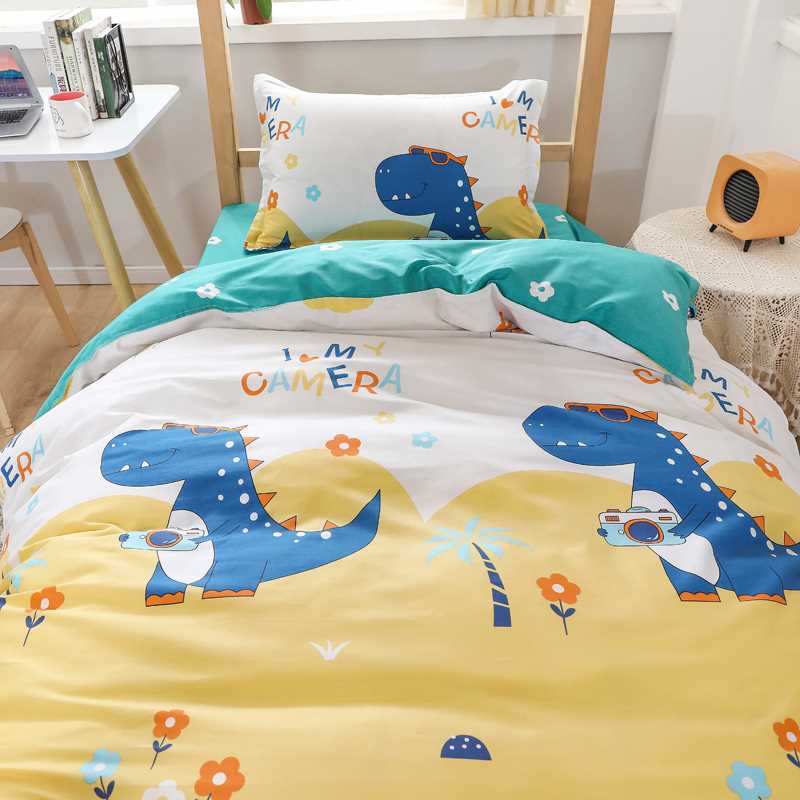 纯棉被套单件儿童卡通全棉被罩男孩1.A2床单人宿舍被单120x200x15