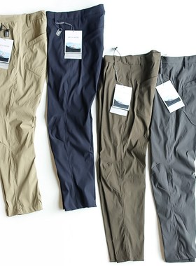 袅 弯刀立体拼接剪裁 直筒弹x力速干户外运动登山工装休闲裤8694