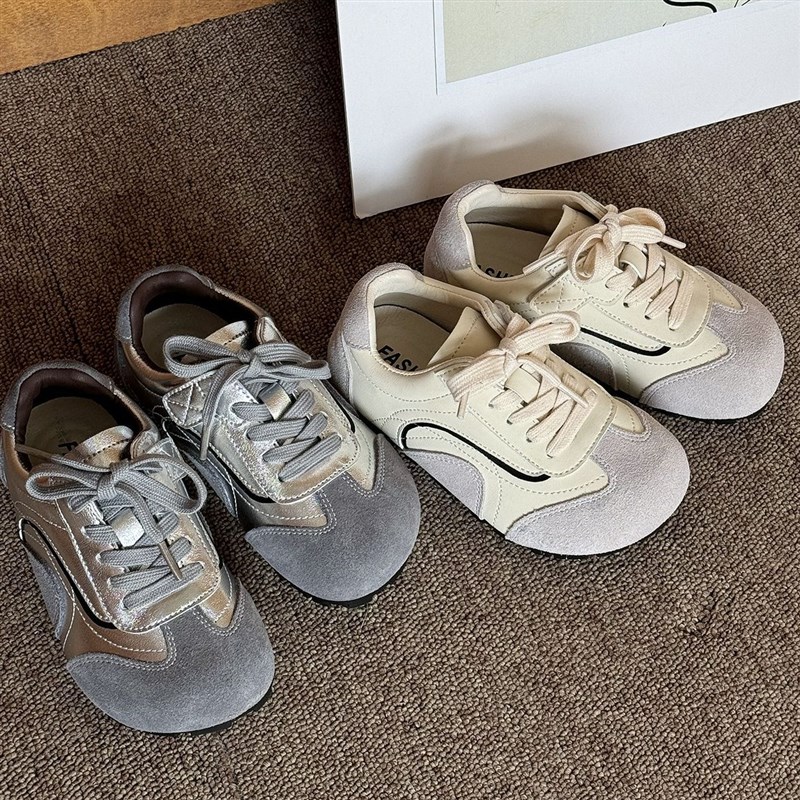 韩版儿童运动鞋秋季新款女童德训鞋魔术贴百搭潮牌男童休闲童鞋软