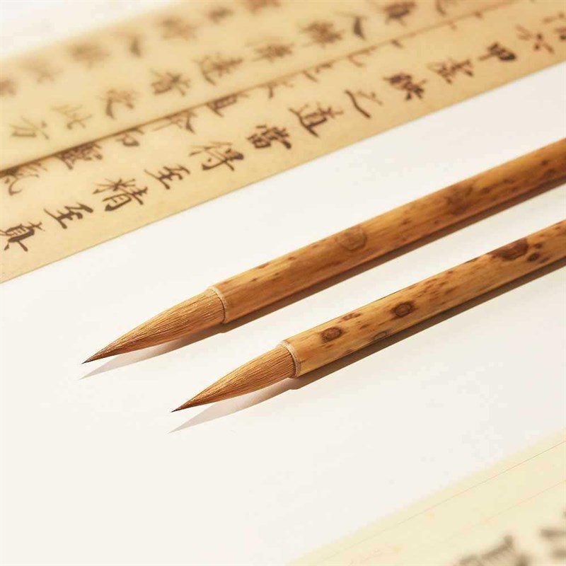 二月春毛笔纯狼毫中小楷长锋瘦金体绘画级狼毫小行书欧楷