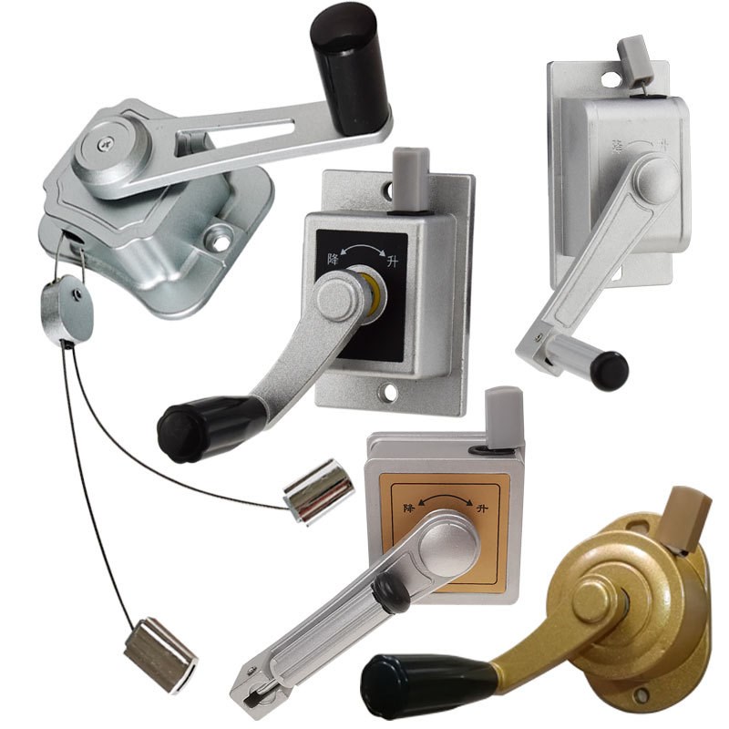 阳台单杆升降晾衣架手摇器阳台室内晒衣架升降器通用摇把