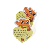 华莱士外送纸外送便利评价爱心纸汉堡店炸鸡店标签