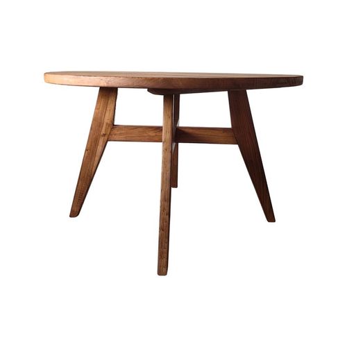 老榆木小户型现代客厅圆形矮茶几桌子餐桌咖啡桌圆茶几实木