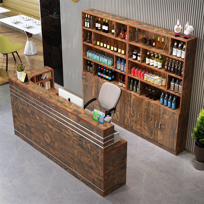 吧台收银台柜台宾馆酒店饭店酒架酒柜展示柜小型巴台店铺商用