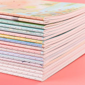 笔记本子大风创意加厚练习作业本爱少女心记事本缝线牛皮纸车线本