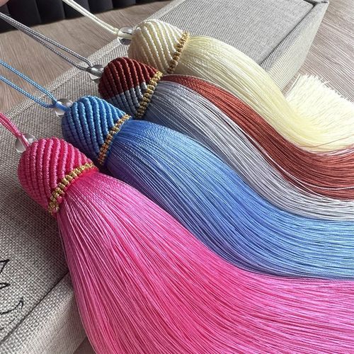 手工编织c圆帽 中国结汽车挂件流苏穗子 古装旗袍汉服衣襟吊穗