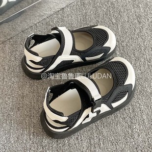 2025新款 女款 夏季 配裙子小白Z鞋 鲁鲁蛋 休闲单鞋 百搭厚底运动凉鞋