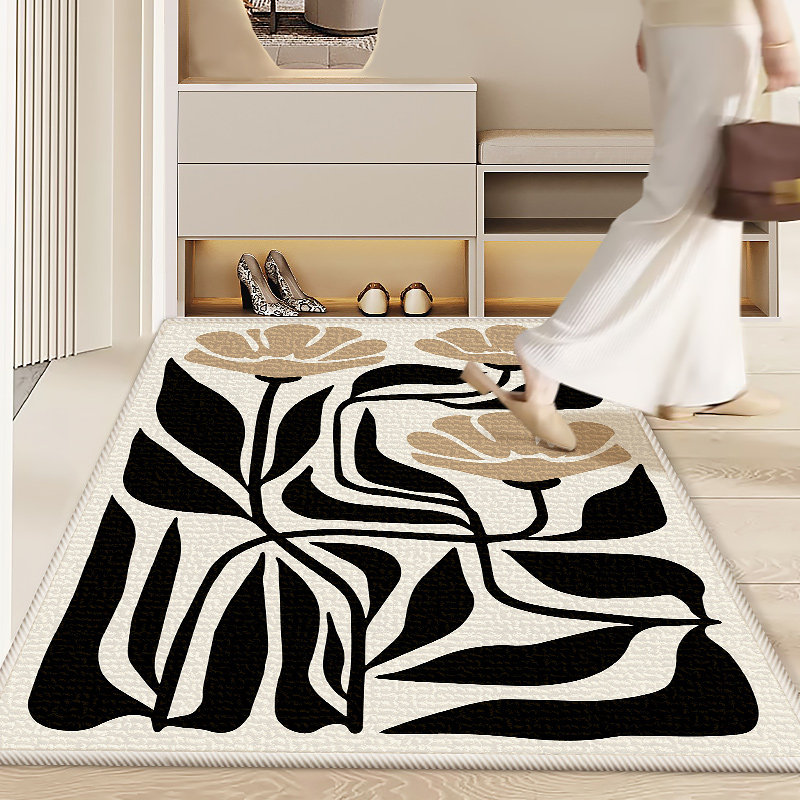 现代轻奢高级感入户地垫进门口家用玄关地毯防滑脚踏垫可定制尺寸,居家布艺,入户地垫,淘宝优惠券,粉丝福利购,淘宝优惠卷