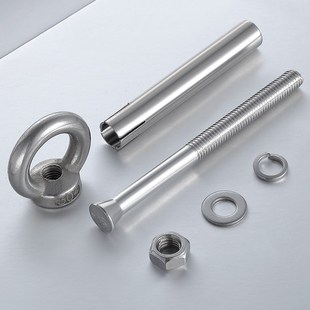 16M加长412环 M8不锈钢吊环圈膨胀螺栓带3 kM膨胀螺丝M挂钩M610带