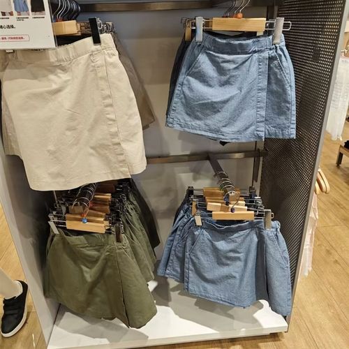 岛国U品a 自在迷你裙 夏季女童休闲水洗棉裙裤短裤 467570 467560