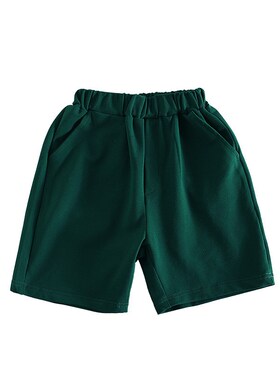男童墨绿色e短裤短裙学生校服幼儿园园服短裙裤藏蓝色演出服儿童