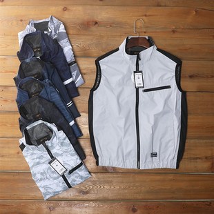 超值外贸日单空调服风扇马甲夏季 防暑降温调节背心男Y女防晒工作