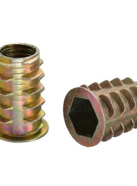 565PCS锌合金内外牙带介螺A母 家具配件内六角家具预埋梯形螺母