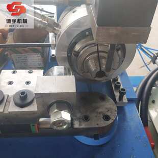 管材金属铁管端封口机不锈钢管管端平口圆头封口机全自动设备厂家