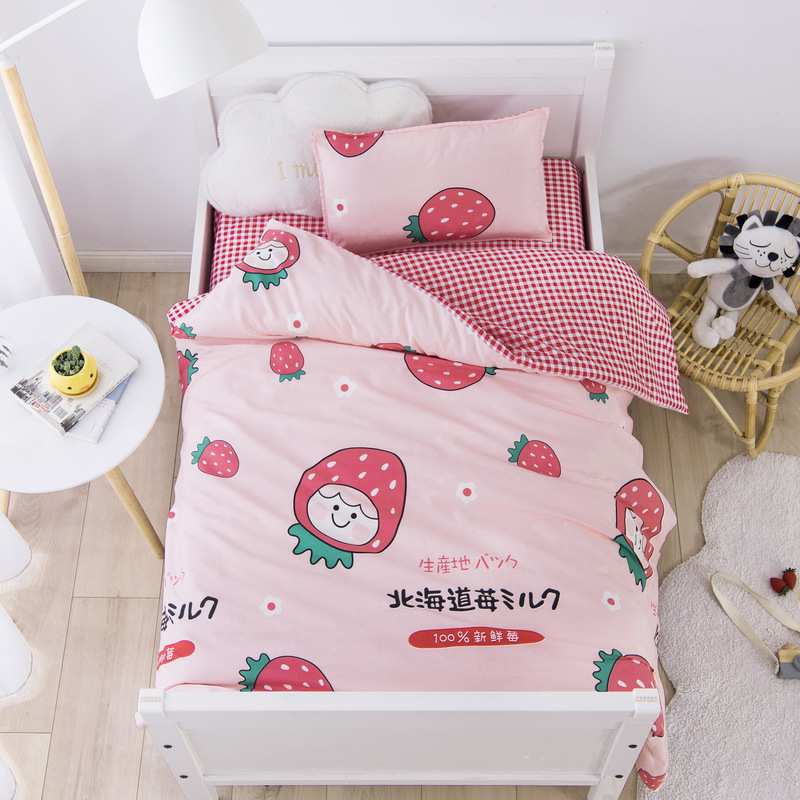 宝宝儿童幼儿园被子三件套小床品被套午睡托班被褥六件套入园套装