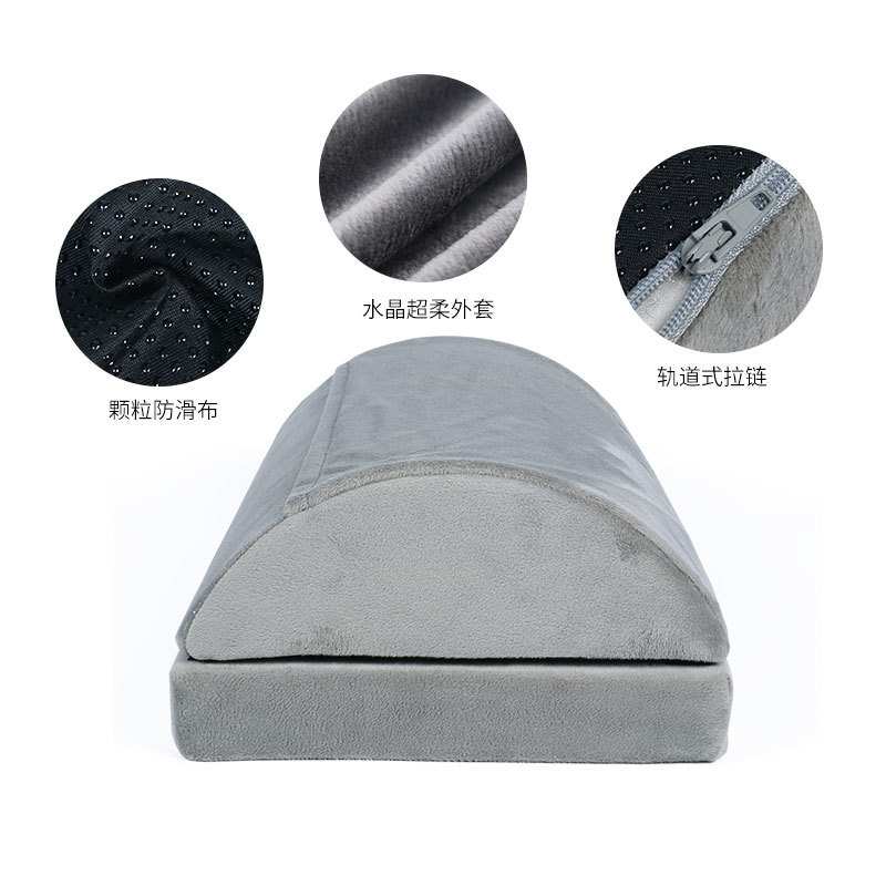 新款双层暖脚办公歇脚垫footrest脚底按摩踩半圆柱脚枕腿枕垫脚枕
