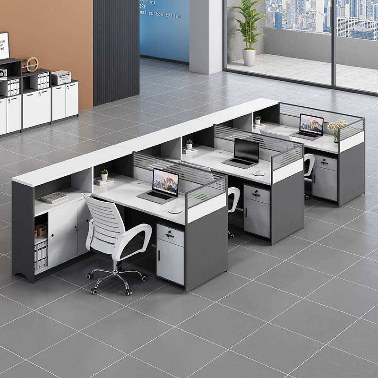 木亨办公桌椅组合屏风办工员工3/4人位职员财务隔断卡座办公家具,鲜花速递/花卉仿真/绿植园艺,割草机/草坪机,淘宝优惠券,粉丝福利购,淘宝优惠卷