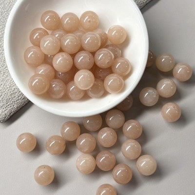 和田玉髓藕粉玉珠子散珠半成品DIY手工编织手链项链玉石圆珠材料