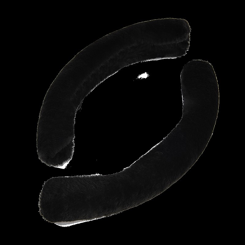 汽车方向盘套女冬季毛绒保暖男士网红可爱小车防滑短绒半包车把套