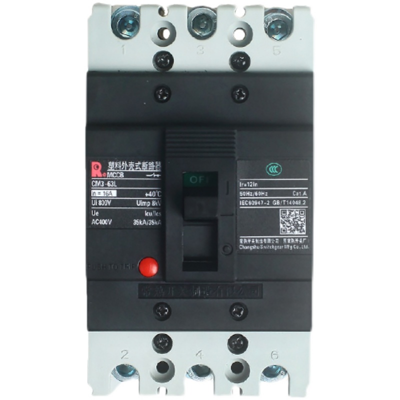 常熟开关厂塑壳断路器CM3-100C/L/M/H/3300 63/250/400/630A/800A
