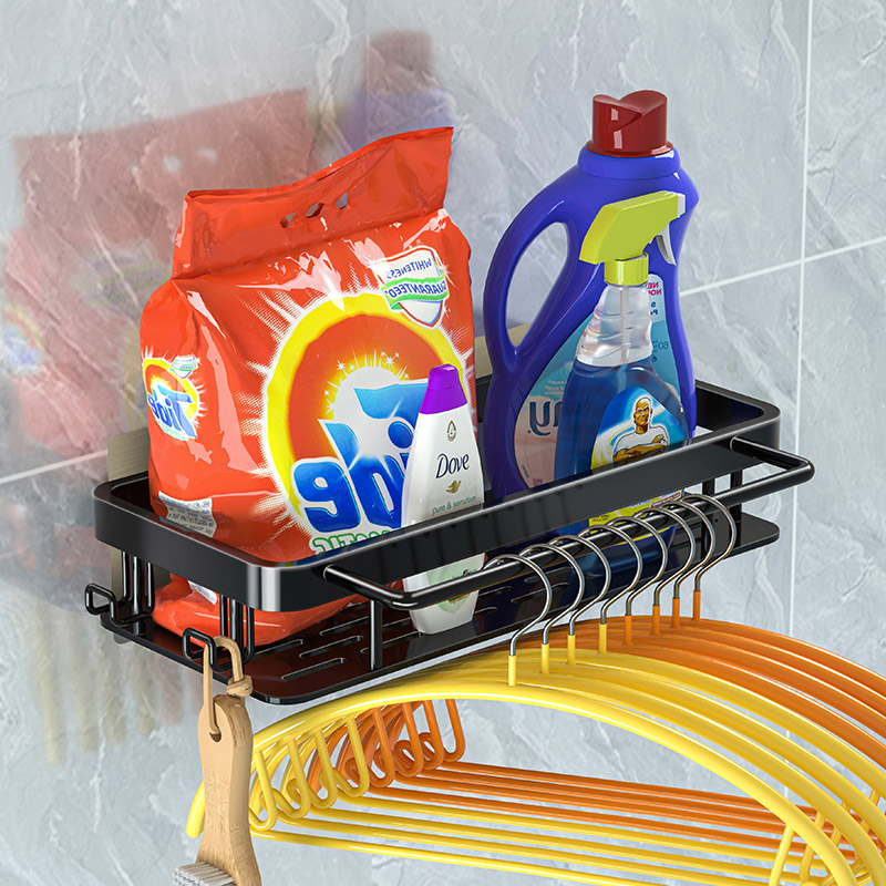 厨房抹布毛巾置物架免打孔洗碗布海绵沥水架收纳层架置物架