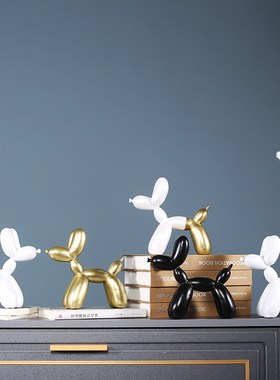 儿童房间布置装饰品小摆件气球狗客厅电视酒柜艺术品摆设