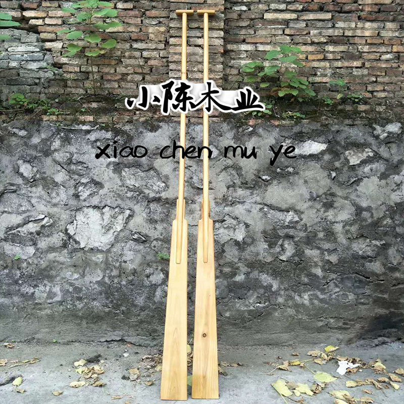 小陈木业2.7米摇桨划桨压尾桨木船桨木实木长船桨龙舟桨可定做