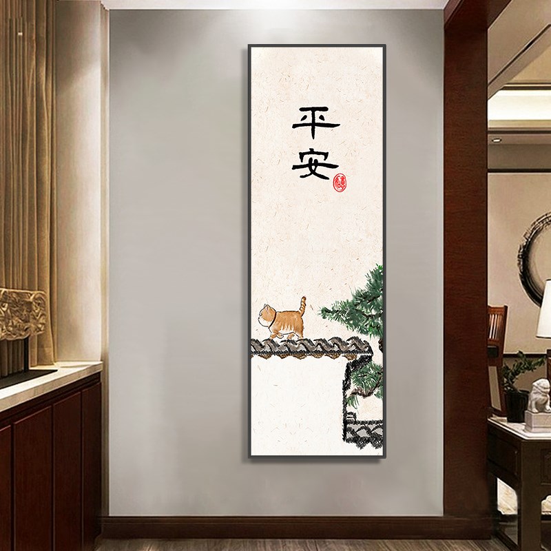 可关闭隐藏式全身镜挂画 画玄关暗藏推拉全身镜隐形全身镜遮挡壁