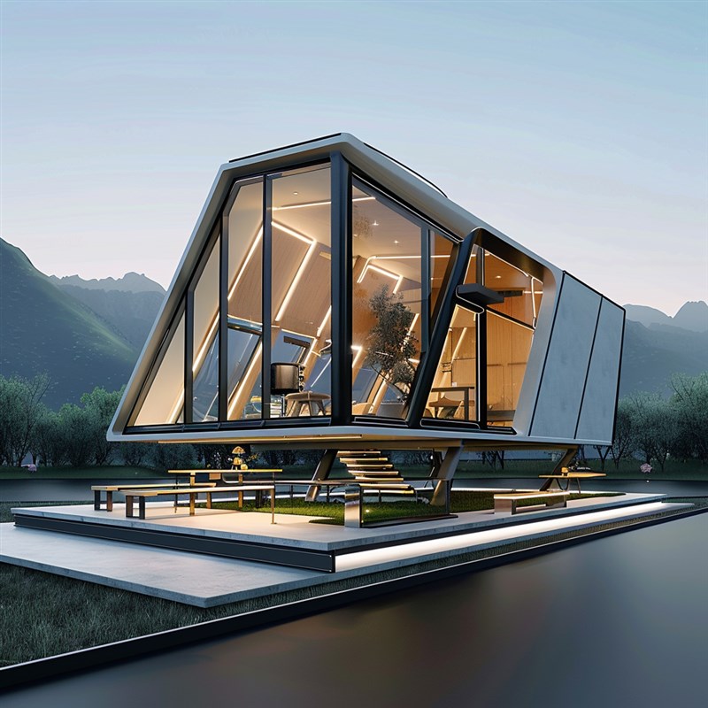 户外阳光房定制 营地景区专用 钢结构镀锌板 餐厅茶室优选定制房