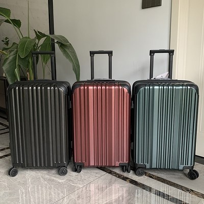 平湖行李箱pc材质耐磨双层防爆拉链静音万向轮加厚耐用旅行拉杆箱