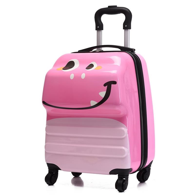 儿童行李箱18寸卡通动物可爱拉杆箱静音万向轮密码登机旅行箱